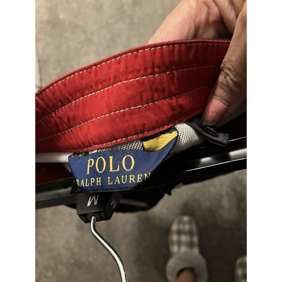 Polo Ralph Lauren SwimTrunks XL Navy‎ Blue Red Logo Beach Men’s Shorts - Picture 4 of 7